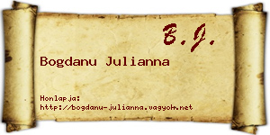 Bogdanu Julianna névjegykártya