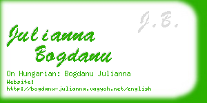 julianna bogdanu business card